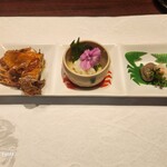 御かにめし 日本橋 かに福  - 三点盛り