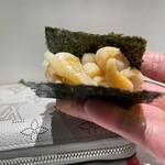 鮨あか - こりこりと甘み、良い海苔の香り　あーこぼれた！山盛り❗️