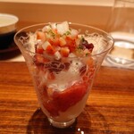 伯雲 - 奈良のいちご「古都香」と小豆と練乳のアイスクリーム