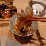 伯雲 - ポン酢と黄身で和えてウメー！