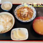 Miharashiya Shokudou - 「もつ煮込定食」720円税込み♫