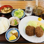 喜楽亭 - メンチカツ定食