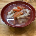 津軽割烹未来 - 津軽豚(塩豚)と金時人参などの豚汁