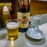 Banri - ビール大瓶660円、税込価格です。