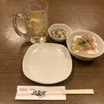 風来坊 - ほろ酔いセット（1,320円）
            コレに手羽先がつきます