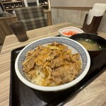 Yoshinoya - 朝牛並つゆだく　お新香味噌汁セット