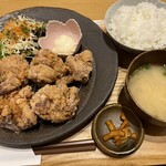 彩肉旬菜 安堵 - 鶏の唐揚げ御膳(6個)＝790円