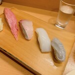鮨 うみから - 珍しく、握りを。さすが鮨屋、美味しい。