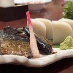 吉仙 - 身欠鰊、板わさ、蕎麦味噌大葉