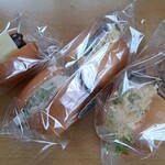 ふわこっぺ - 料理写真:「たまごとツナ」300円と「たまごと焼きそば」３００円「あんバター」１６０円