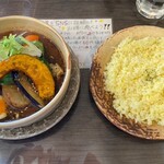 マタレー - チキンカレー(煮込み)(辛さ Level6：激辛0、SOUP オリジナルスープ、RICE 中(200g))