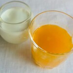 Sekiyou - 朝食）みかんジュース・飲むヨーグルト