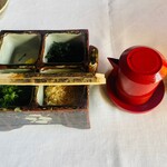 石葉 - 朝食）湯豆腐薬味