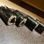 くるますし - 干瓢巻き。柔らかな干瓢が美味しい。