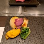 神戸牛ステーキ彩ダイニング - 焼き野菜