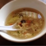 加納食堂 - フカヒレごはんのセットのスープ