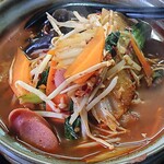 Baku ryuu - 莫龍中華食堂 ＠茅場町 マーラー野菜土鍋