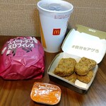 マクドナルド - スイートチリエビフィレオセット　790円税込
            （スパイシーチキンマックナゲット黒胡椒ガーリック）