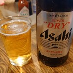 Waka - 瓶ビール（中）　500円