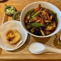 ブリル飯店 - 広東あんかけ汁そばセット　1,780円(税込)