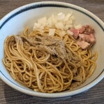 中華そば 翠 - 煮干し和え玉(醤油)