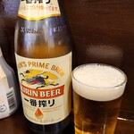 キセキ食堂 - 2023年11月　ビンビール（中ビン）　480円