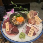 焼鳥祐 アラカルト - 鳥類盛り！