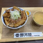 Ganso Butadon Ya Tonton - 豚バラ丼大盛@1078+ご飯大盛@110