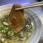 立喰うどん・そば　大和庵 - 甘あげはサイズ小さめ