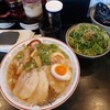 京都らーめん 神楽 - 神楽らーめん750え ねぎめし300円