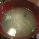 ねじべえ - 薄い味噌汁