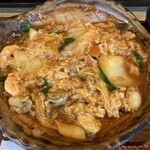 大戸屋 - 海鮮チゲあんかけの土鍋とご飯 混ぜ後