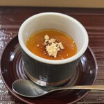 鮨長 - プリン　自家製黒蜜ときな粉