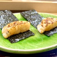 鮨長 - 帆立の磯辺焼き