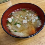 とんかつ 栄ちゃん - 豚汁。オアシス