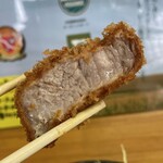 とんかつ 栄ちゃん - 熱々の右端。ベタ惚れ