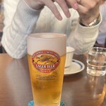 アート喫茶 フライ - 生ビールKIRINラガー715円