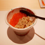 赤坂 鮨 天ぷら 祇園いわい - いくらとズワイガニの小丼