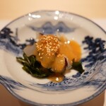 赤坂 鮨 天ぷら 祇園いわい - くらげ酢味噌がけ