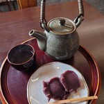 Chuujou Dou Hompo - 中将餅&せん茶ホットのセット♪