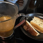 鉄板焼き Italian Dining Bar HOMURA - スープとフォッカチャ
