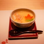 赤坂 鮨 天ぷら 祇園いわい - 蟹とゆり根の茶碗蒸し