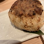 Toyosu Shijou Sakana Sakaba Uosei - 魚味噌焼きおにぎり