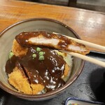 カツ丼 野村 - ロースカツリフト