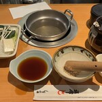 Ginza Syabu Tsuu - 国産豚ロースと牛ロースのしゃぶセット（¥1100）