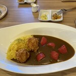 ラ サンテ カレー＆コーヒー - 帆立フライカレー&トマト