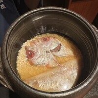 のどぐろ専門 銀座中俣 はなれ - 土鍋調理前