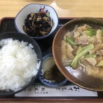 軽米食堂 - 鴨汁定食　650円