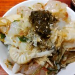 灼味噌らーめん 八堂八 - 八堂八海宝漬 600円、肝ソースをかけてみました