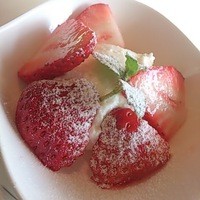 鉄板フレンチ キャトル・セゾン MORI - デセール・紅ほっぺのチーズケーキ・・・だったかな・・・？